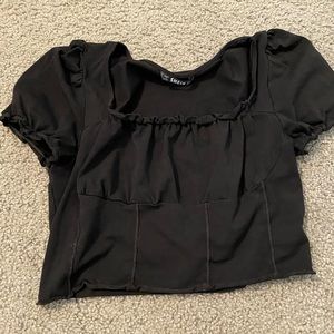 SHEIN Black Crop Top
